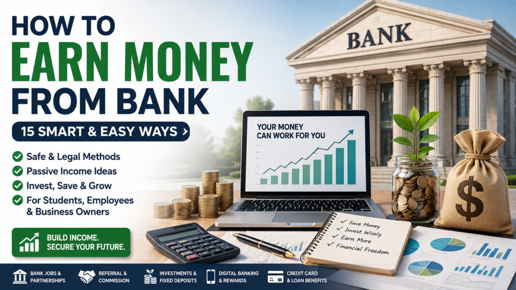 How to Earn Money from a Bank