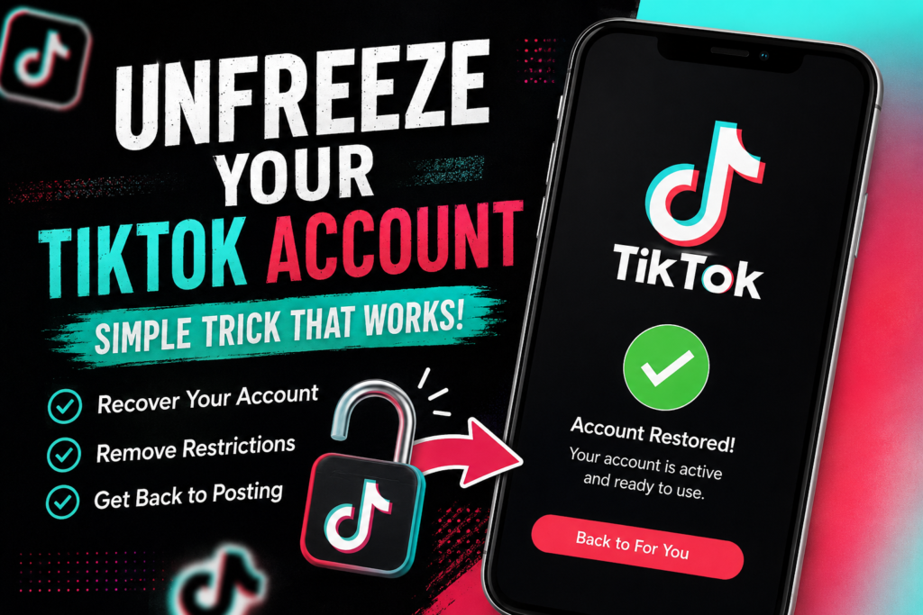 Viral TikTok Trick: How to Unfreeze Your TikTok Account